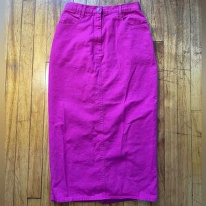 VTG Chaperral Ridge 100% cotton pink  denim Pencil Skirt modern women’s size 4/6